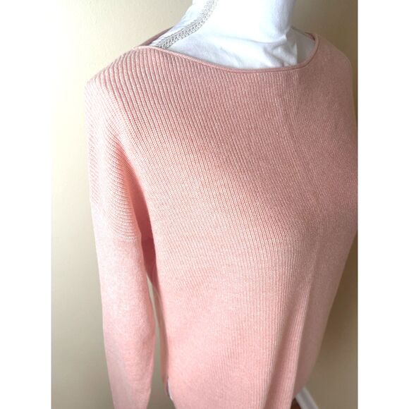 NWT GAP Womens Pink Pull Over Knit Sweater Oversize Cozy Preppy Classic Coastal - Picture 12 of 16
